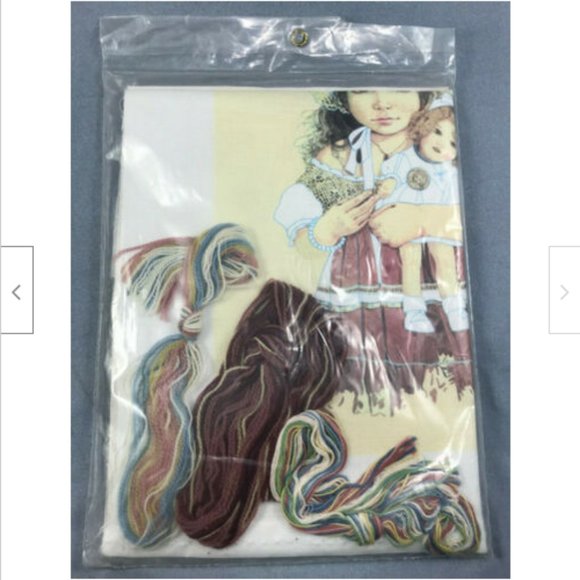 Jan Hagara Needle Treasures Crewel Embroidery Kit Lydia & Shirley Temple 00557 - Picture 3 of 3